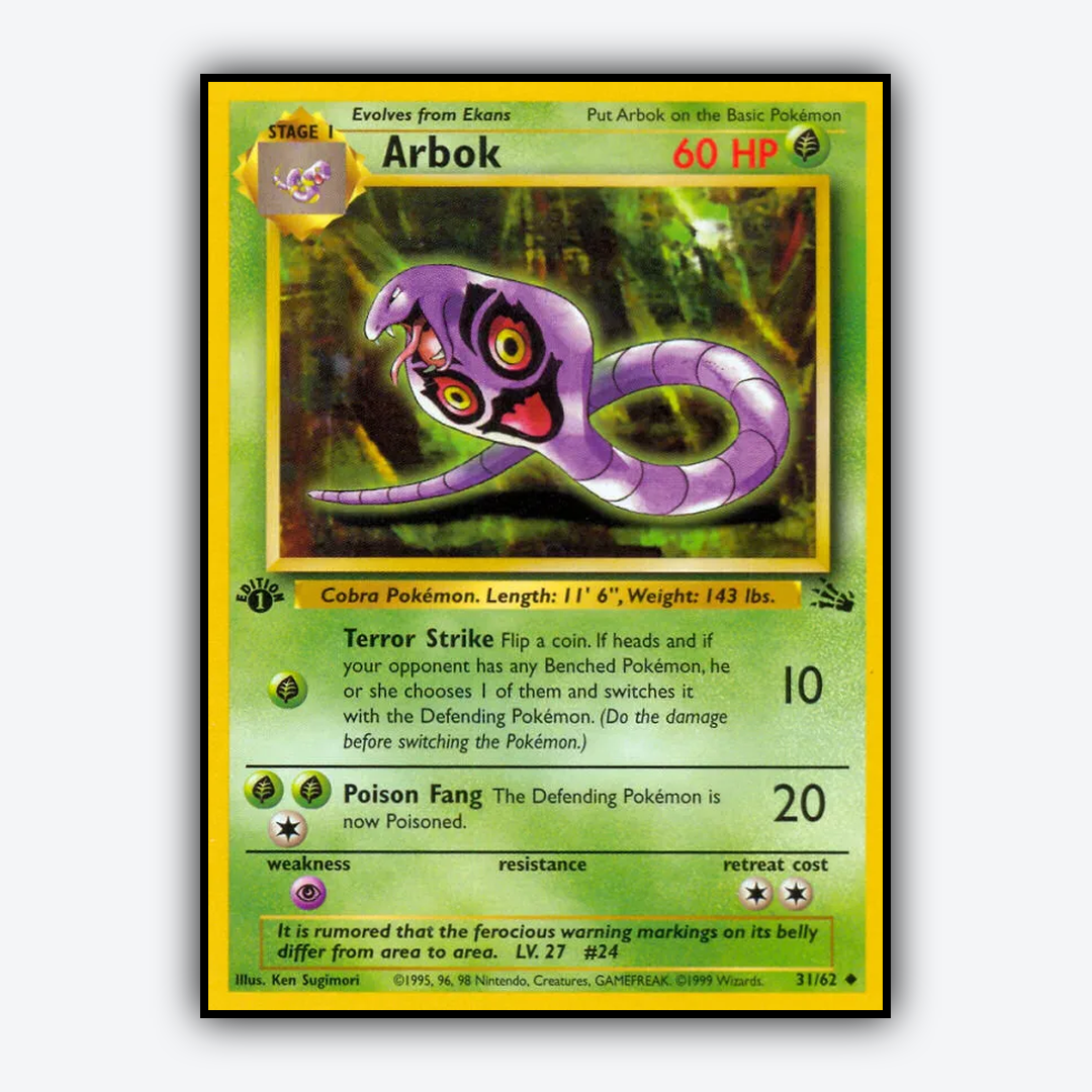 Arbok 031/62 - Fossil Set - Card Rug