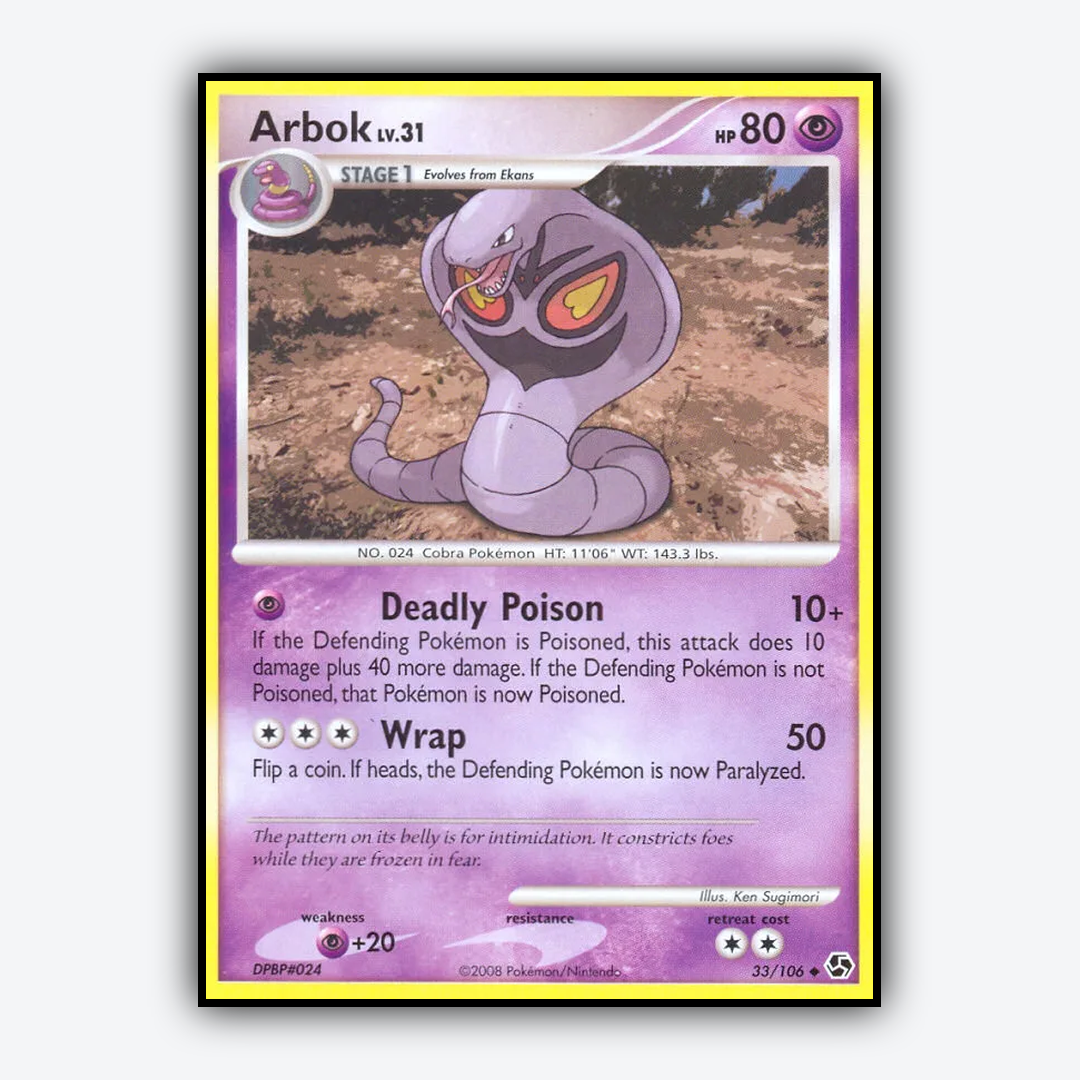 Arbok 033/106 - Great Encounters Set - Card Rug
