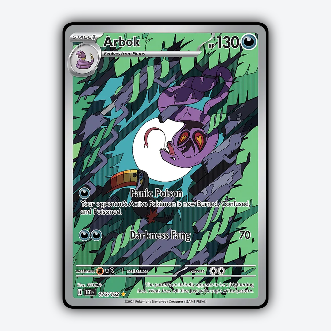 Arbok 176/162 - Temporal Forces Set - Card Rug