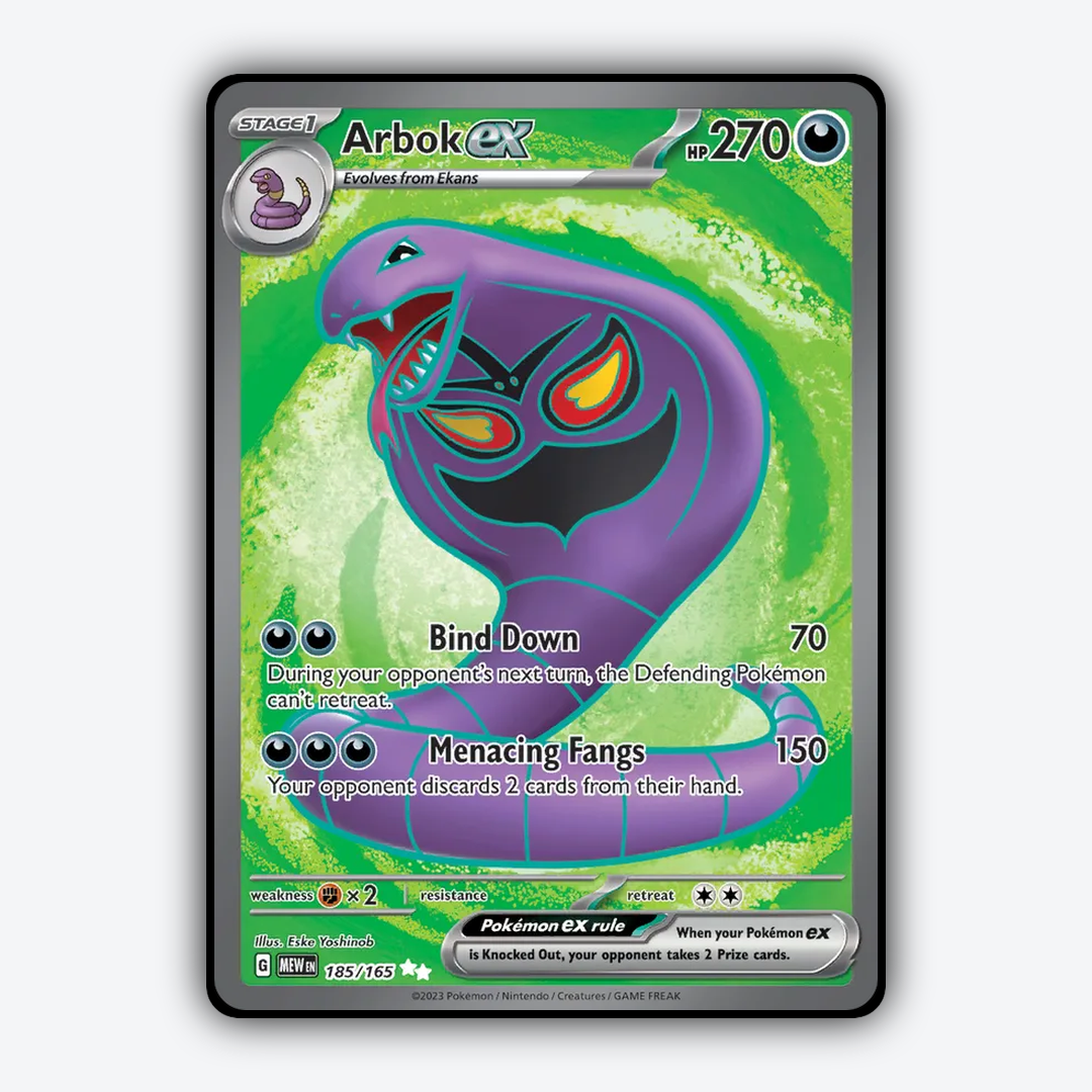 Arbok ex #185 - 151 Set - Card Rug