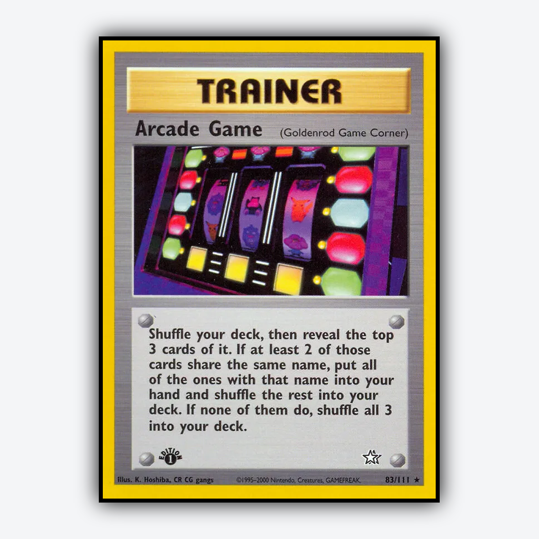 Arcade Game 083/111 - Neo Genesis Set - Card Rug