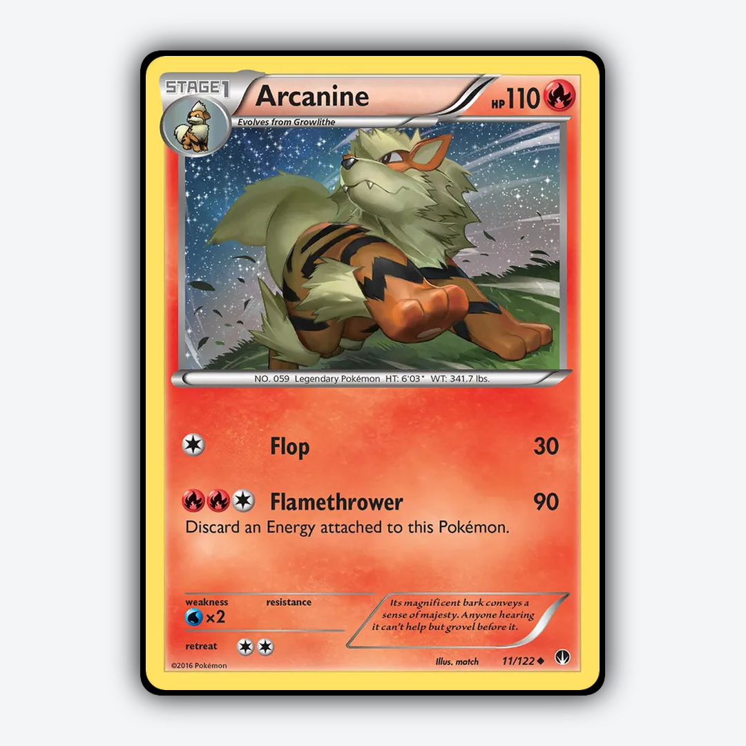 Arcanine 011/122 - BREAKpoint Set - Card Rug