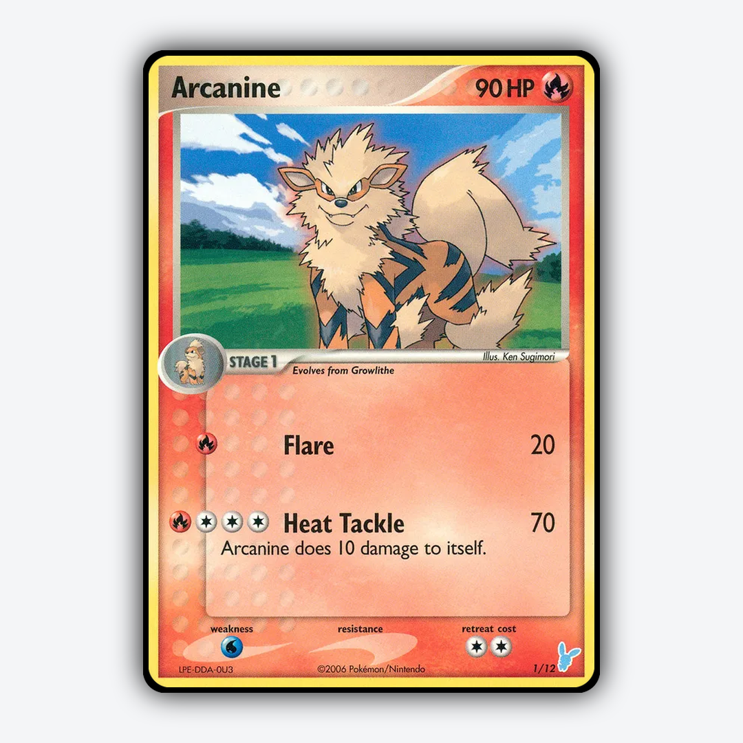 Arcanine 001/12 - EX Trainer Kit 2 Minun Set - Card Rug