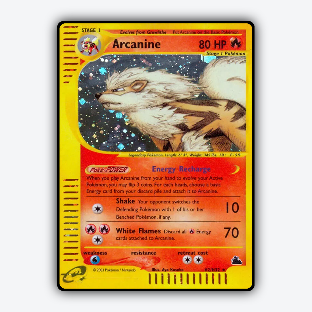 Arcanine H002/144 - H002/144 Skyridge Set - Card Rug