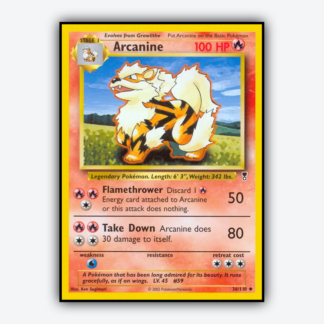 Arcanine 036/110 - Legendary Collection Set - Card Rug
