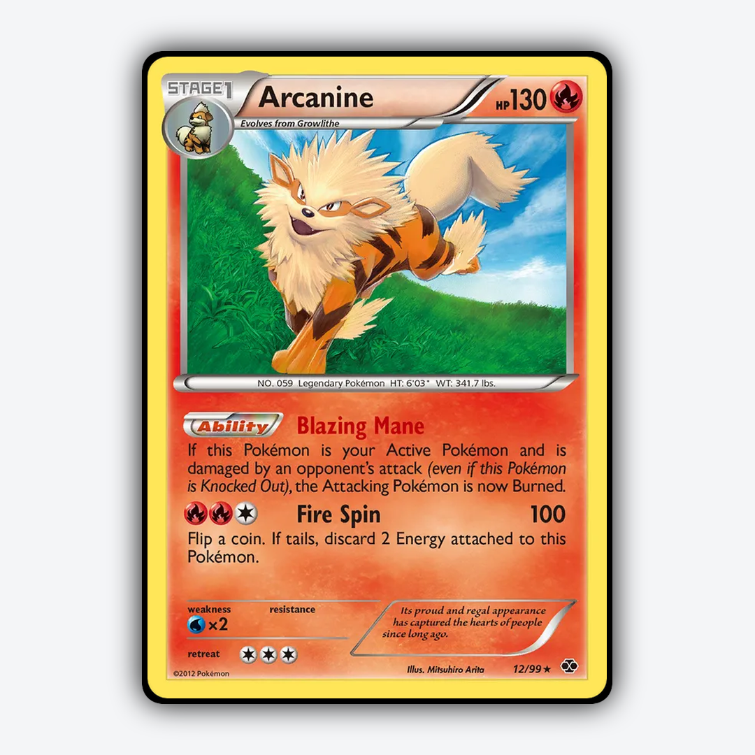 Arcanine 012/99 - Next Destinies Set - Card Rug