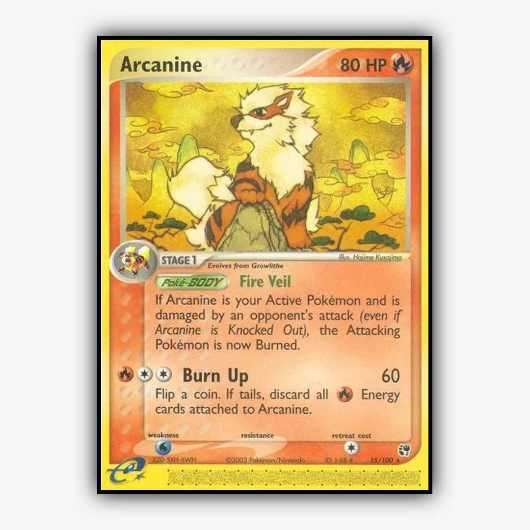 Arcanine 015/100 - Sandstorm Set - Card Rug