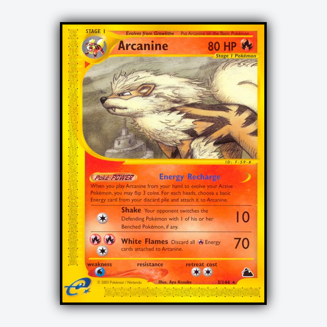Arcanine 003/144 - Skyridge Set - Card Rug
