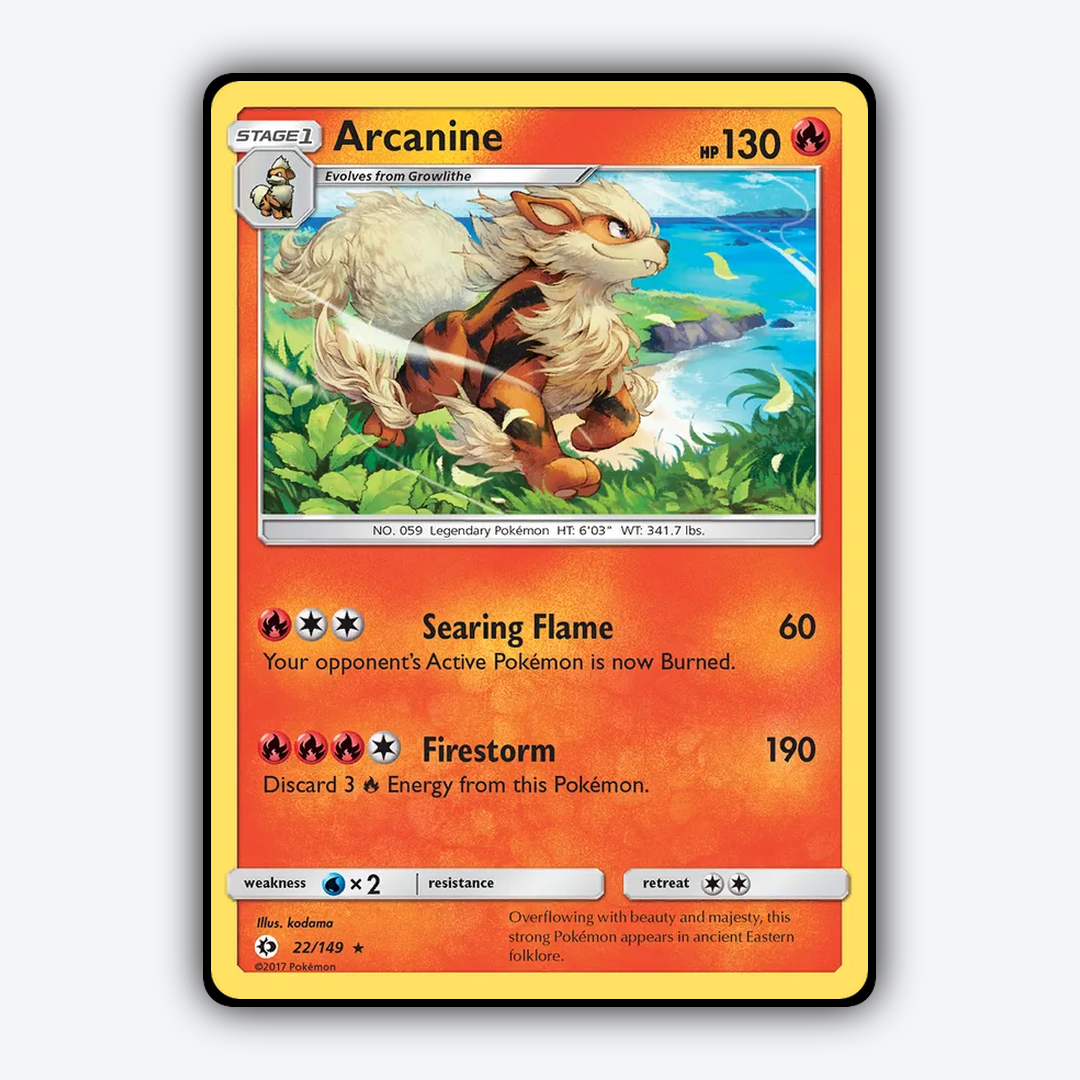 Arcanine 022/149 - Sun & Moon Set - Card Rug