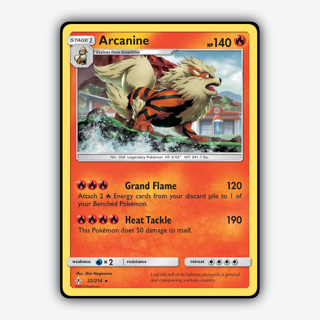 Arcanine 022/214 - Unbroken Bonds Set - Card Rug