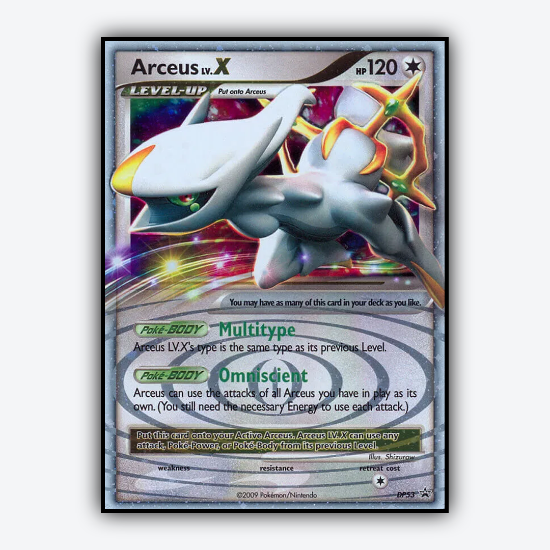 Arceus LV.X DP053 - DP Black Star Promos Set - Card Rug