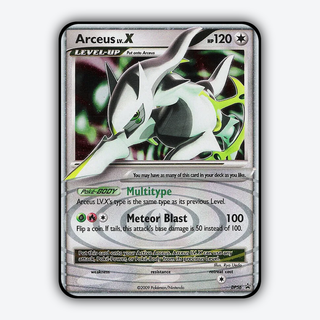 Arceus LV.X DP056 - DP Black Star Promos Set - Card Rug
