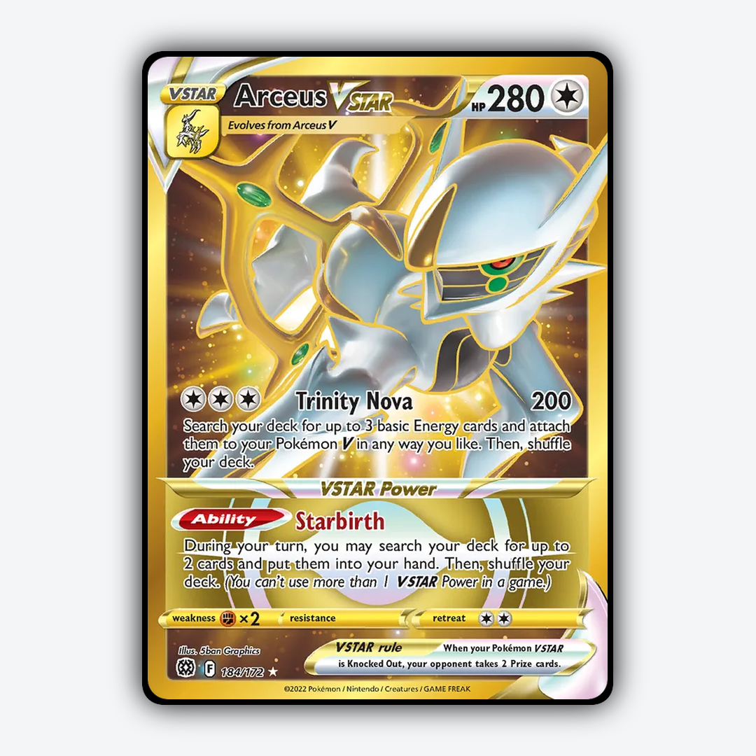 Arceus VSTAR 184/172 - Brilliant Stars Set - Card Rug