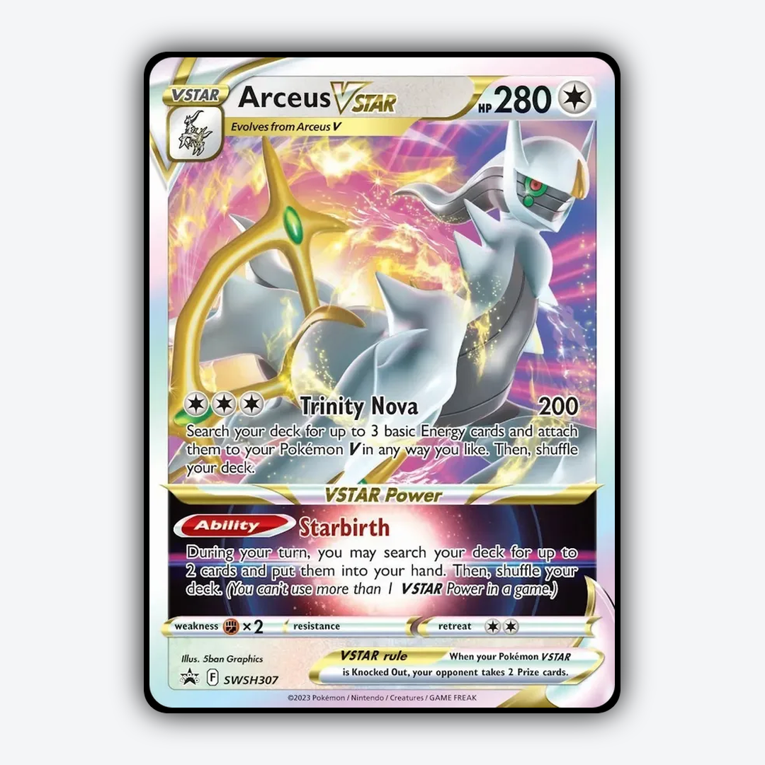 Arceus VSTAR #307 - SWSH Black Star Promos Set - Card Rug