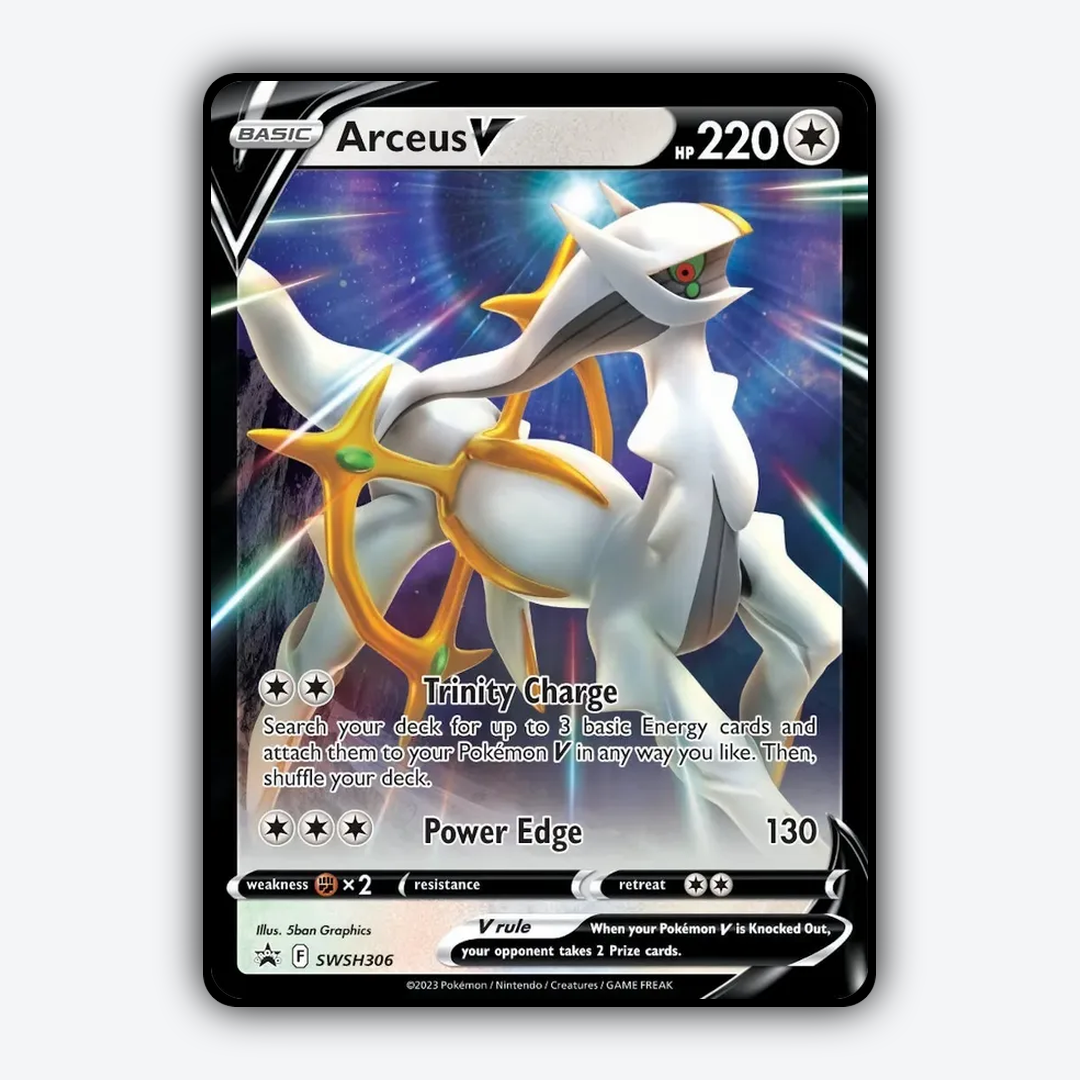 Arceus V #306 - SWSH Black Star Promos Set - Card Rug