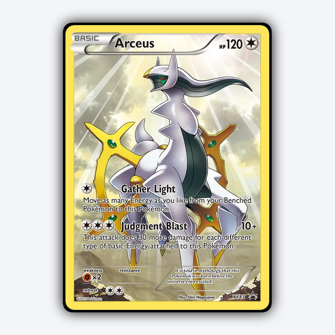 Arceus #83 - XY Black Star Promos Set - Card Rug