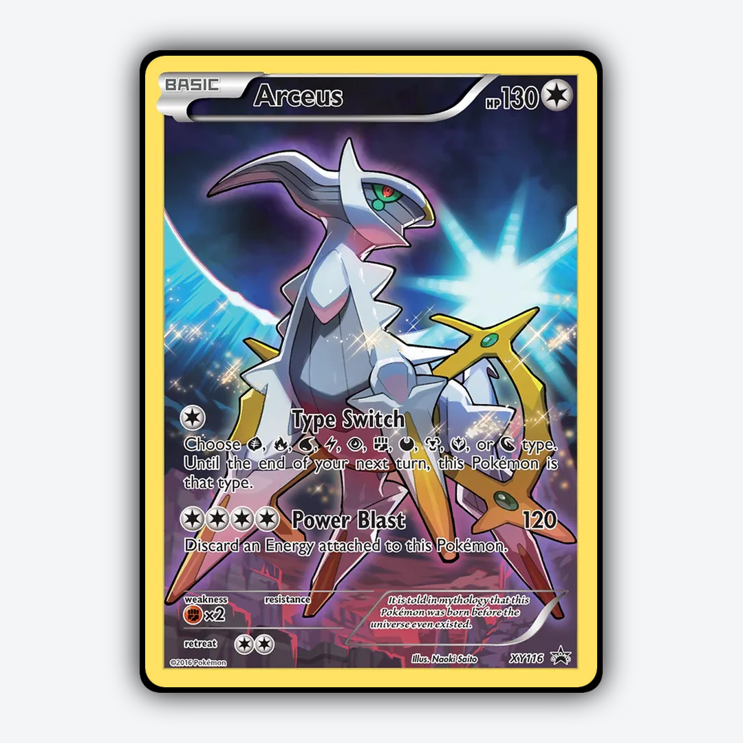 Arceus #116 - XY Black Star Promos Set - Card Rug
