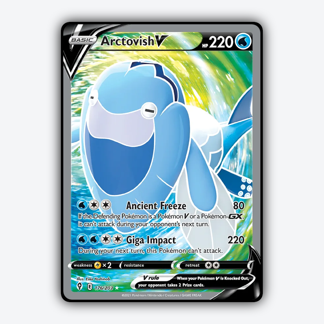 Arctovish V 176/203 - Evolving Skies Set - Card Rug – Buy Rug Online