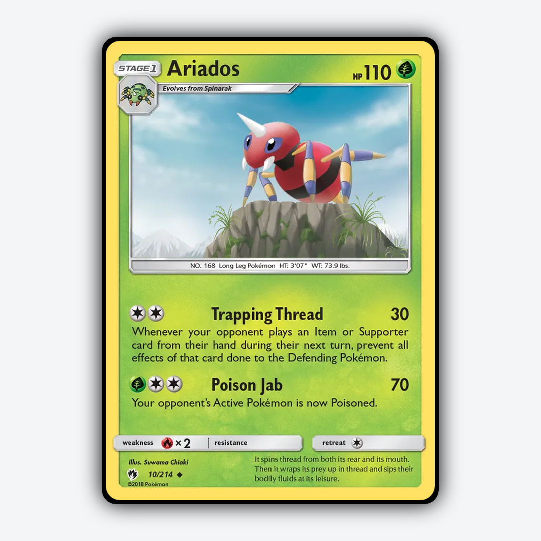 Ariados 010/214 - Lost Thunder Set - Card Rug