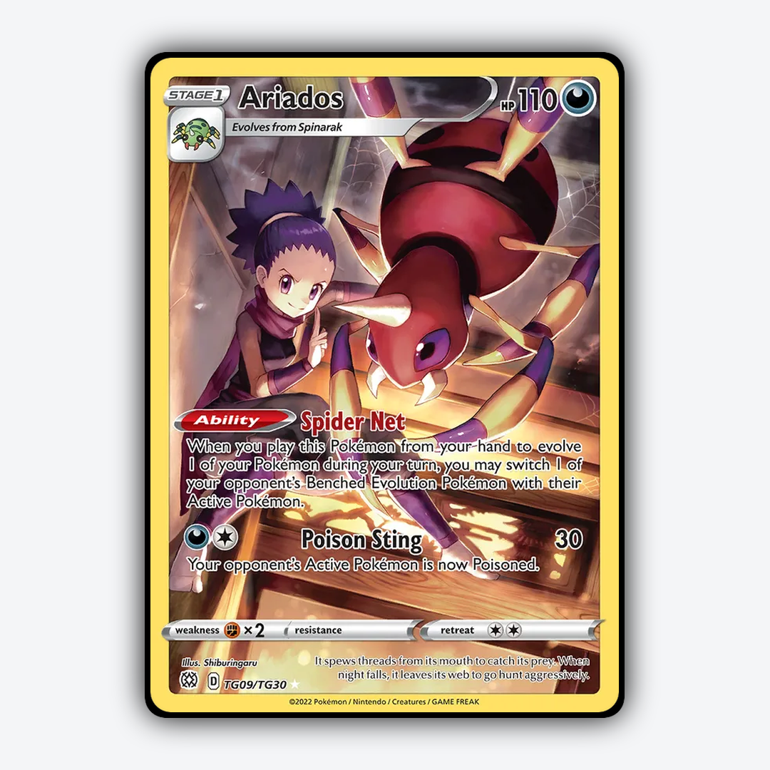 Ariados TG009/30 - TG009/30 Brilliant Stars Trainer Gallery Set - Card Rug