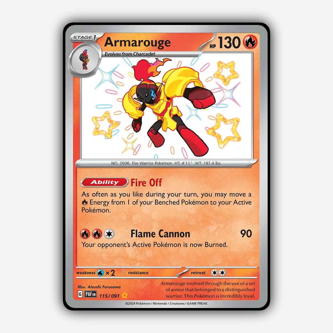 Armarouge #115 - Paldean Fates Set - Card Rug