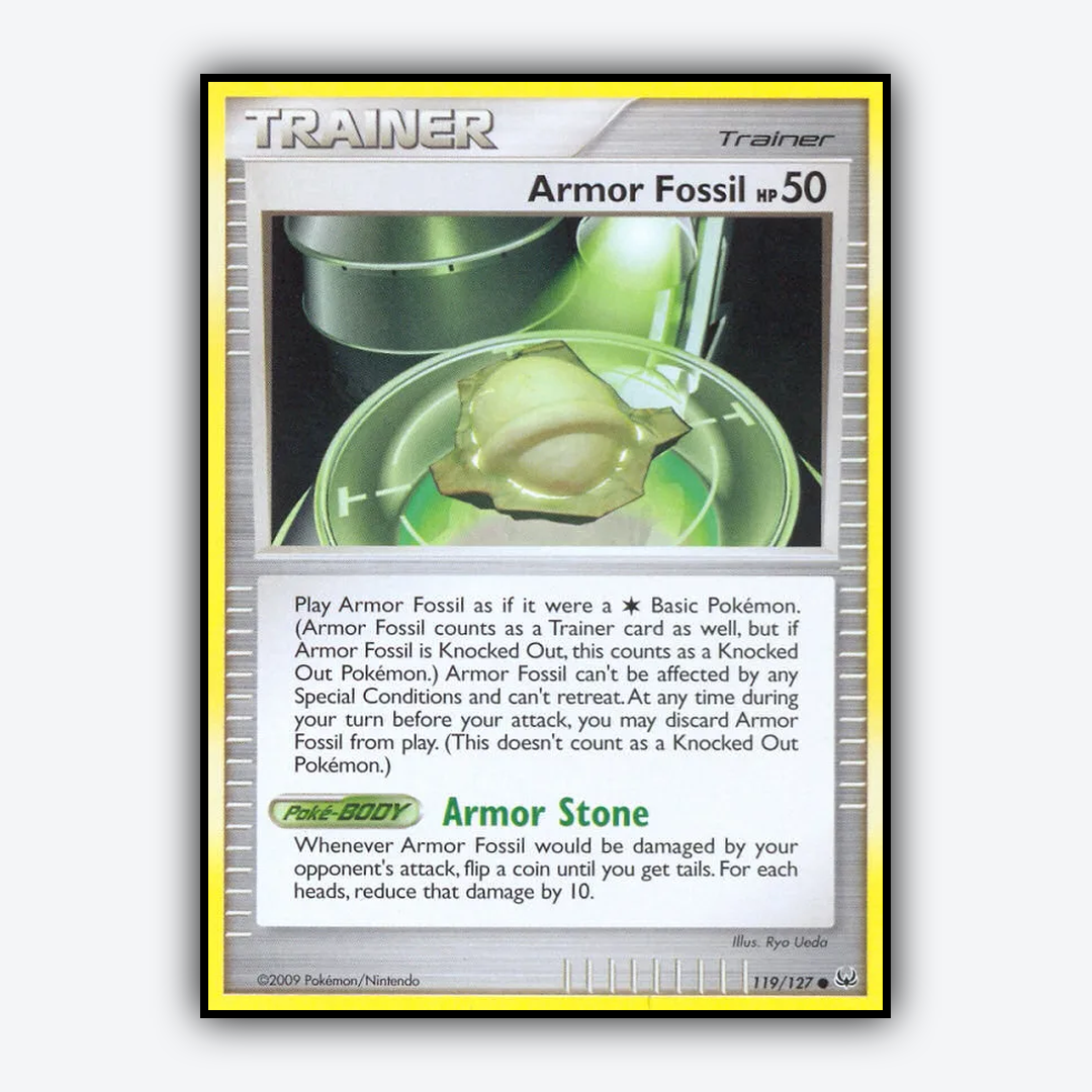 Armor Fossil 119/127 - Platinum Set - Card Rug