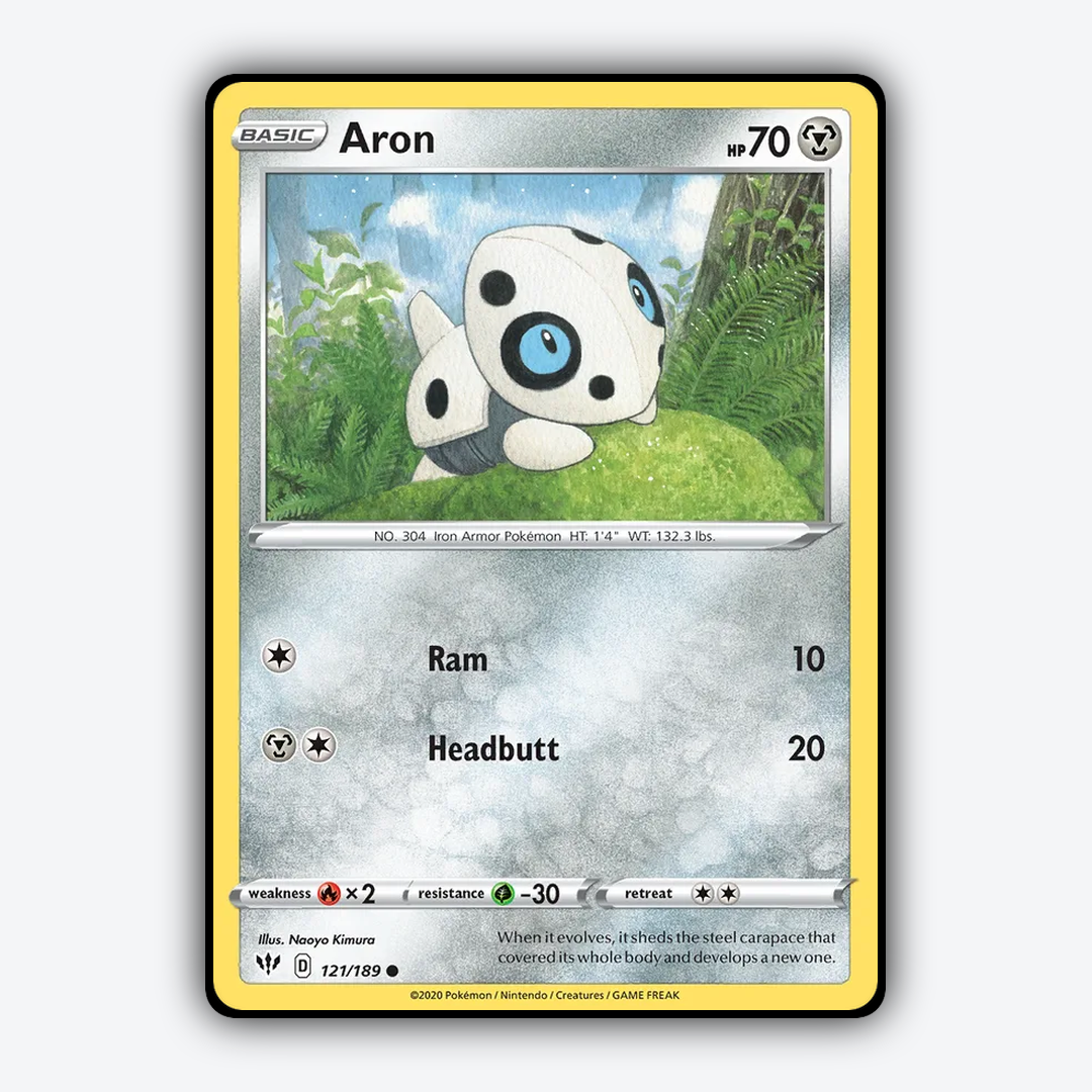 Aron 121/189 - Darkness Ablaze Set - Card Rug