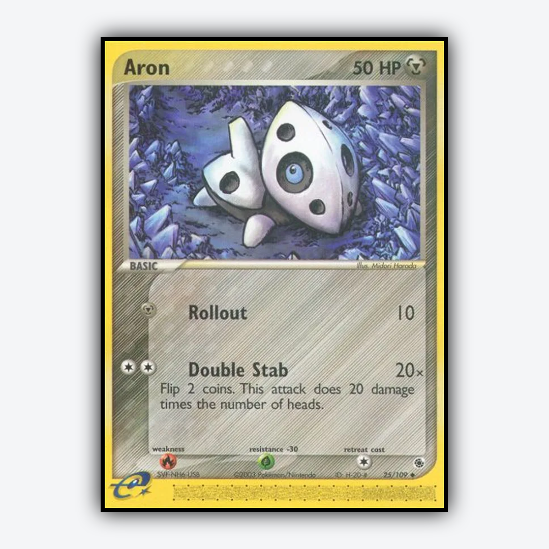 Aron 025/109 - Ruby & Sapphire Set - Card Rug