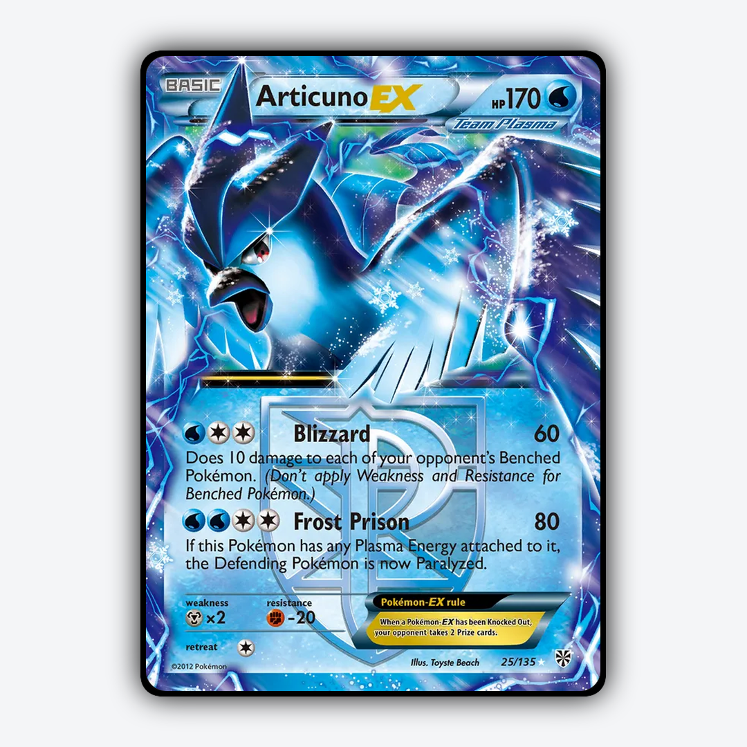 Articuno-EX 025/135 - Plasma Storm Set - Card Rug