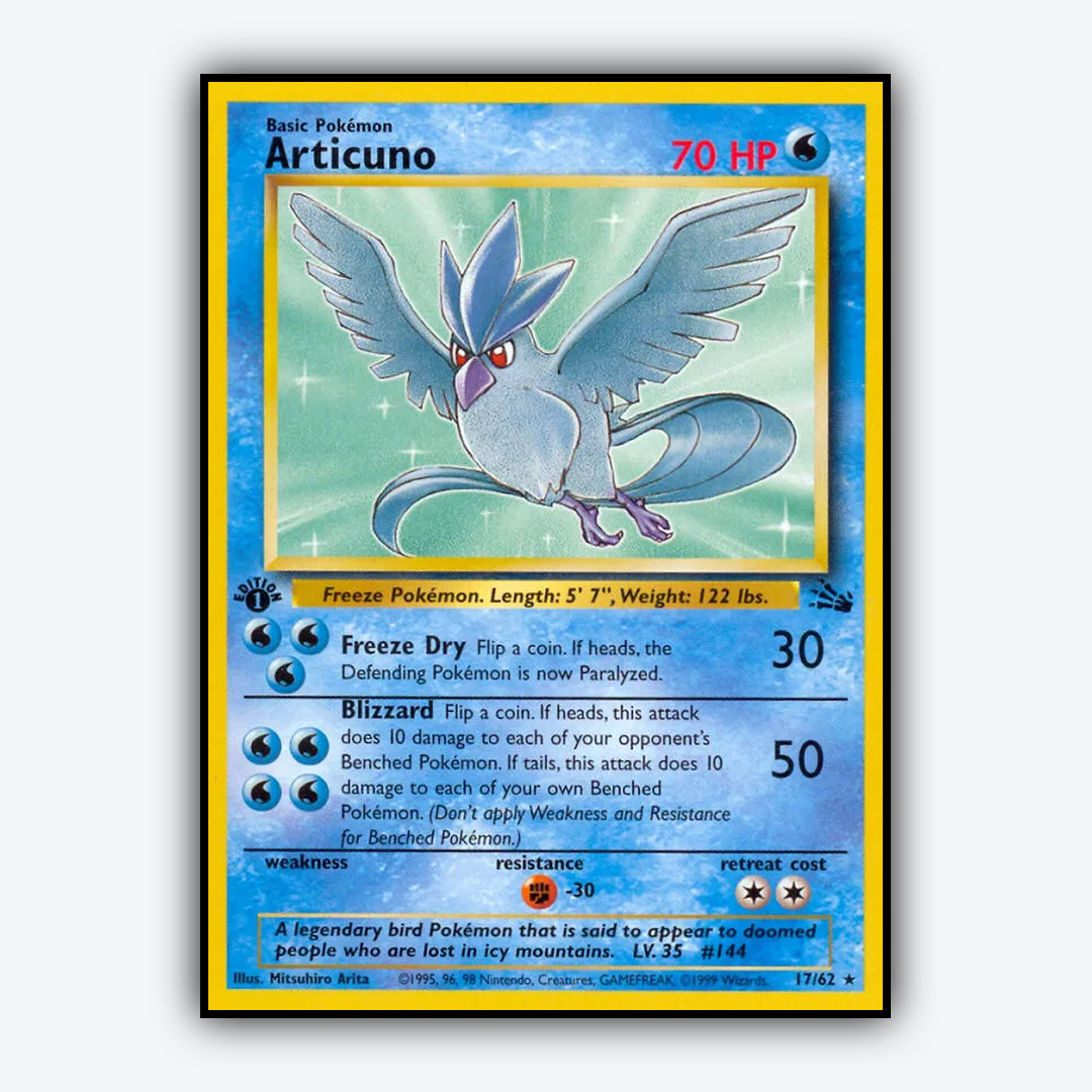 Articuno 017/62 - Fossil Set - Card Rug