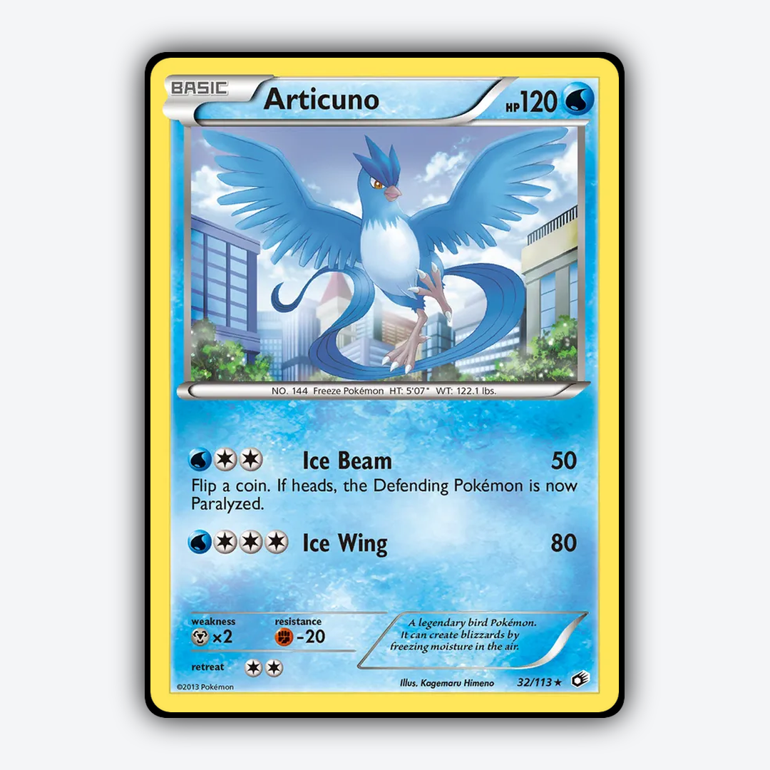 Articuno 032/113 - Legendary Treasures Set - Card Rug