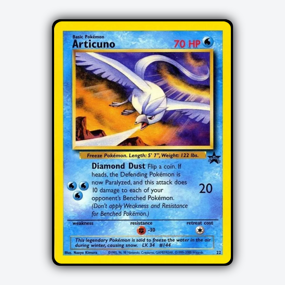 Articuno #22 - Wizards Black Star Promos Set - Card Rug