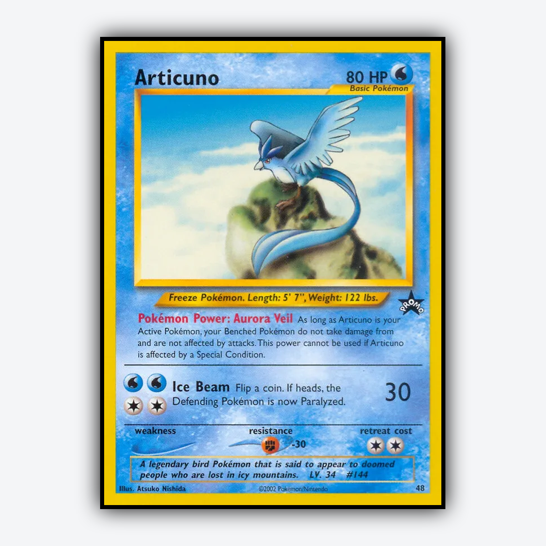 Articuno #48 - Wizards Black Star Promos Set - Card Rug