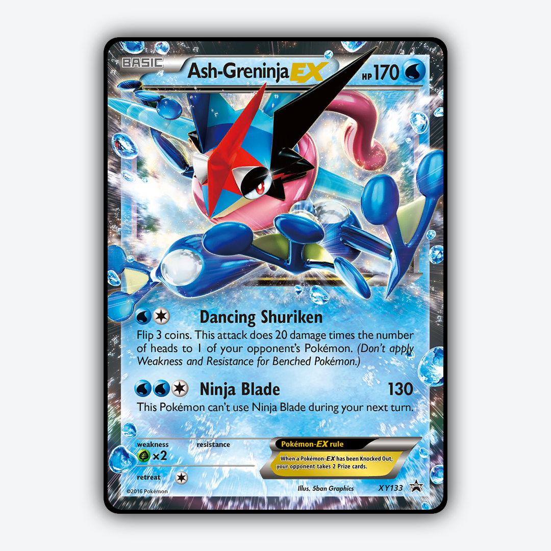 Ash-Greninja-EX #133 - XY Black Star Promos Set - Card Rug