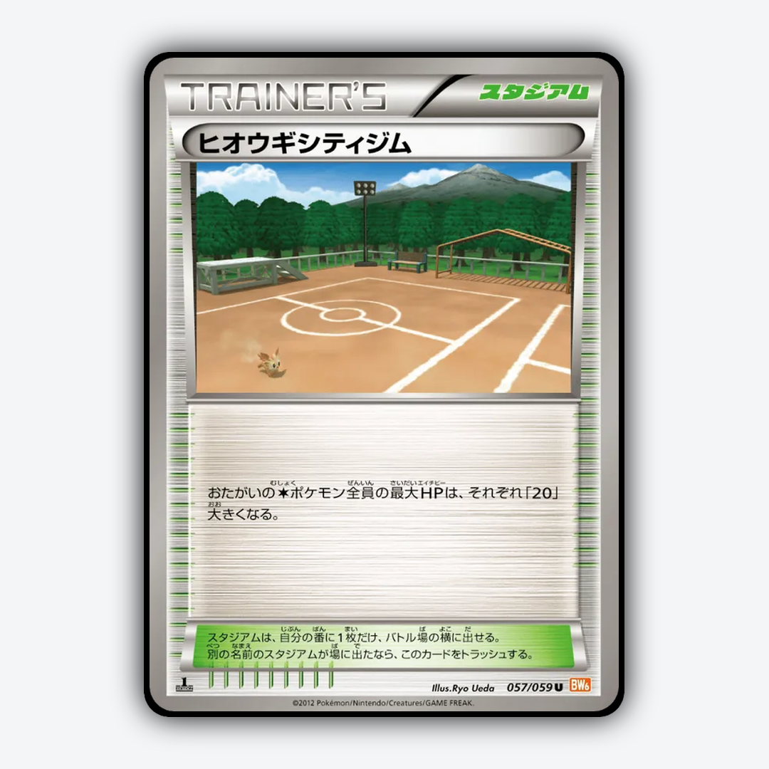 Aspertia City Gym 057/059 - Cold Flare Set - Card Rug (JP)