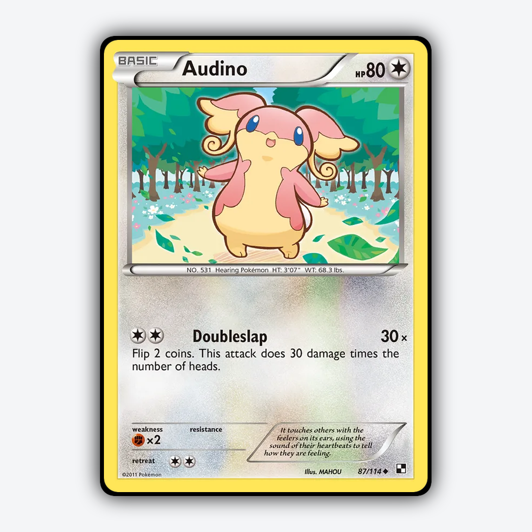 Audino 087/114 - Black & White Set - Card Rug