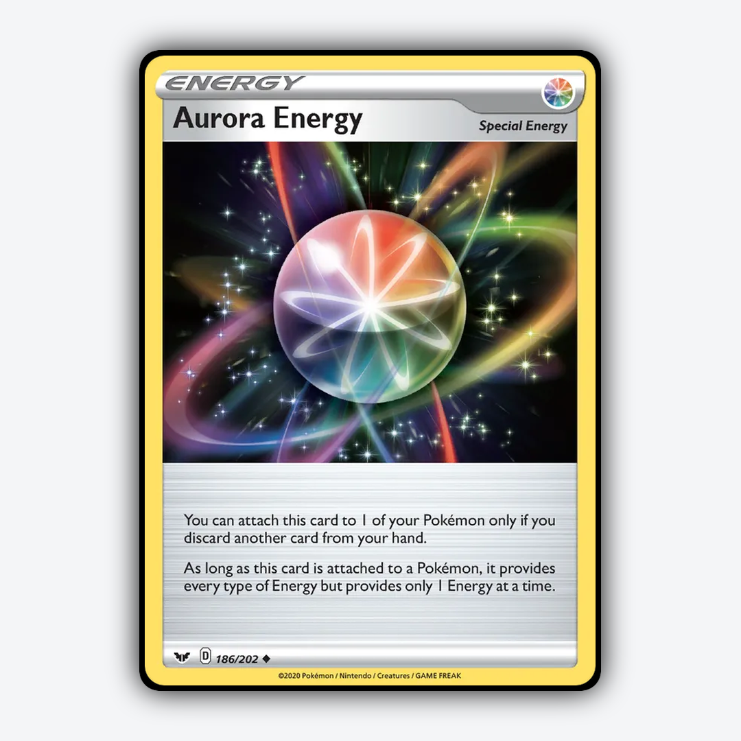 Aurora Energy 186/202 - Sword & Shield Set - Card Rug