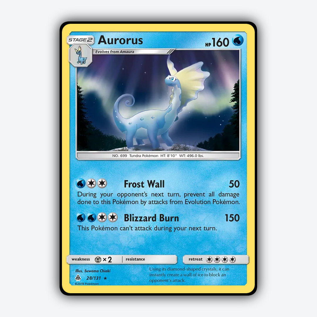 Aurorus 028/131 - Forbidden Light Set - Card Rug