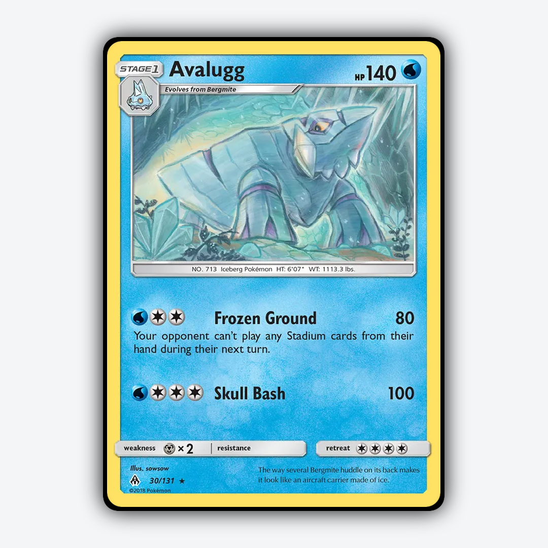 Avalugg 030/131 - Forbidden Light Set - Card Rug