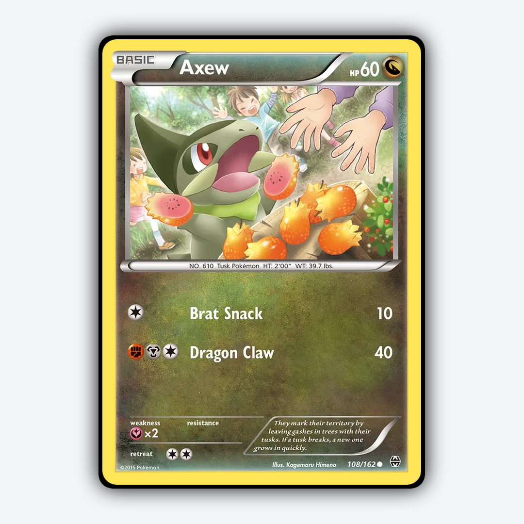 Axew 108/162 - BREAKthrough Set - Card Rug