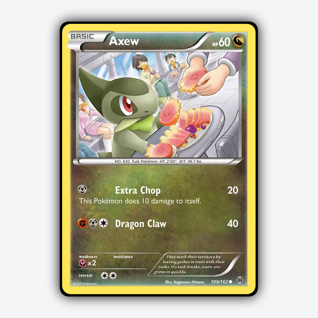 Axew 109/162 - BREAKthrough Set - Card Rug