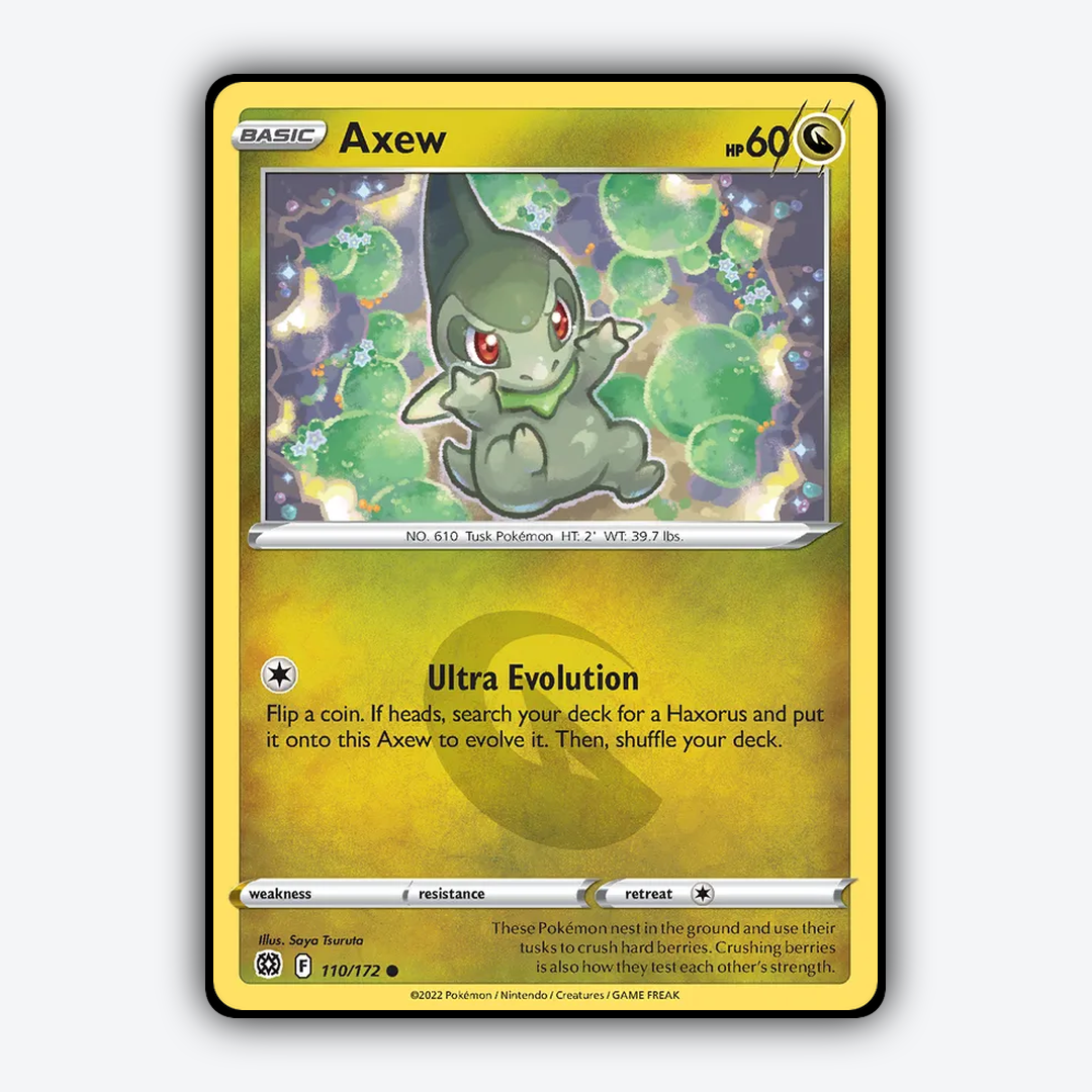 Axew 110/172 - Brilliant Stars Set - Card Rug