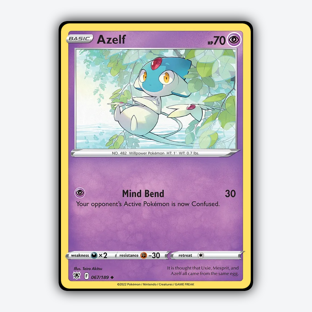 Azelf 067/189 - Astral Radiance Set - Card Rug