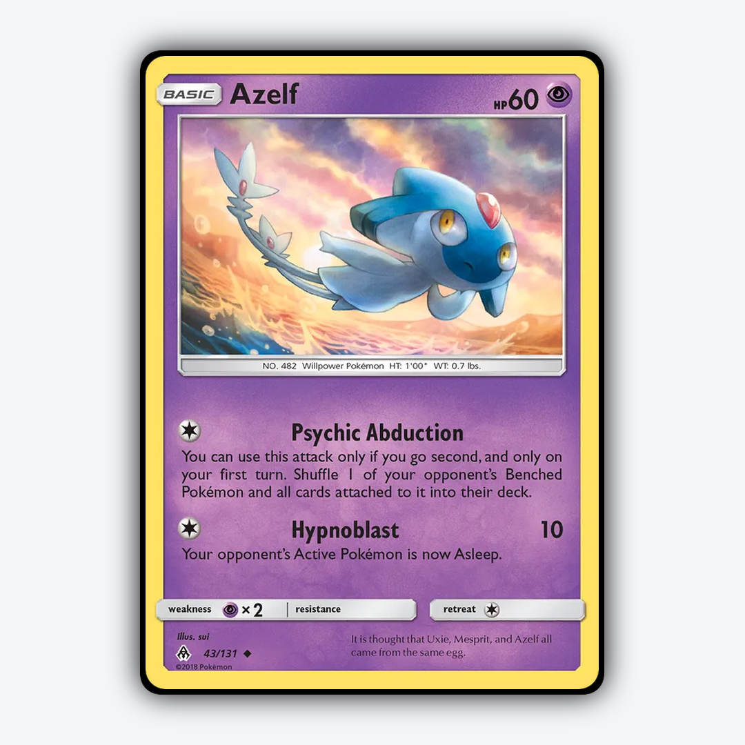 Azelf 043/131 - Forbidden Light Set - Card Rug