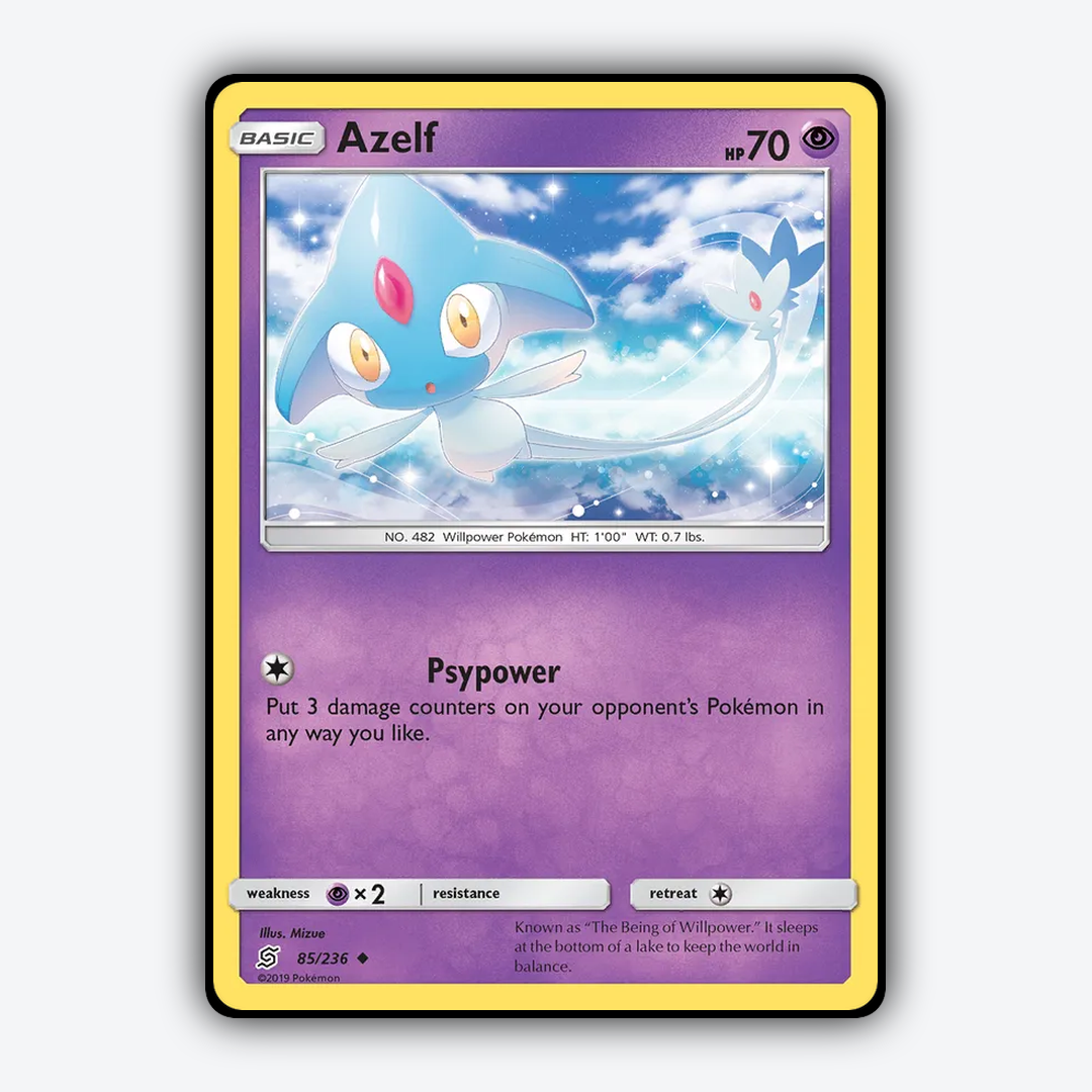 Azelf 085/236 - Unified Minds Set - Card Rug