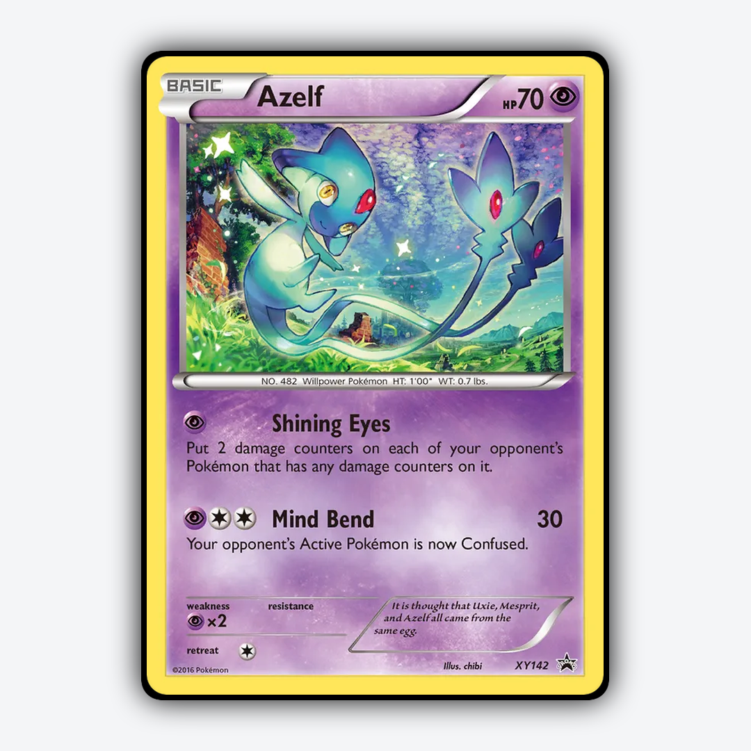 Azelf #142 - XY Black Star Promos Set - Card Rug
