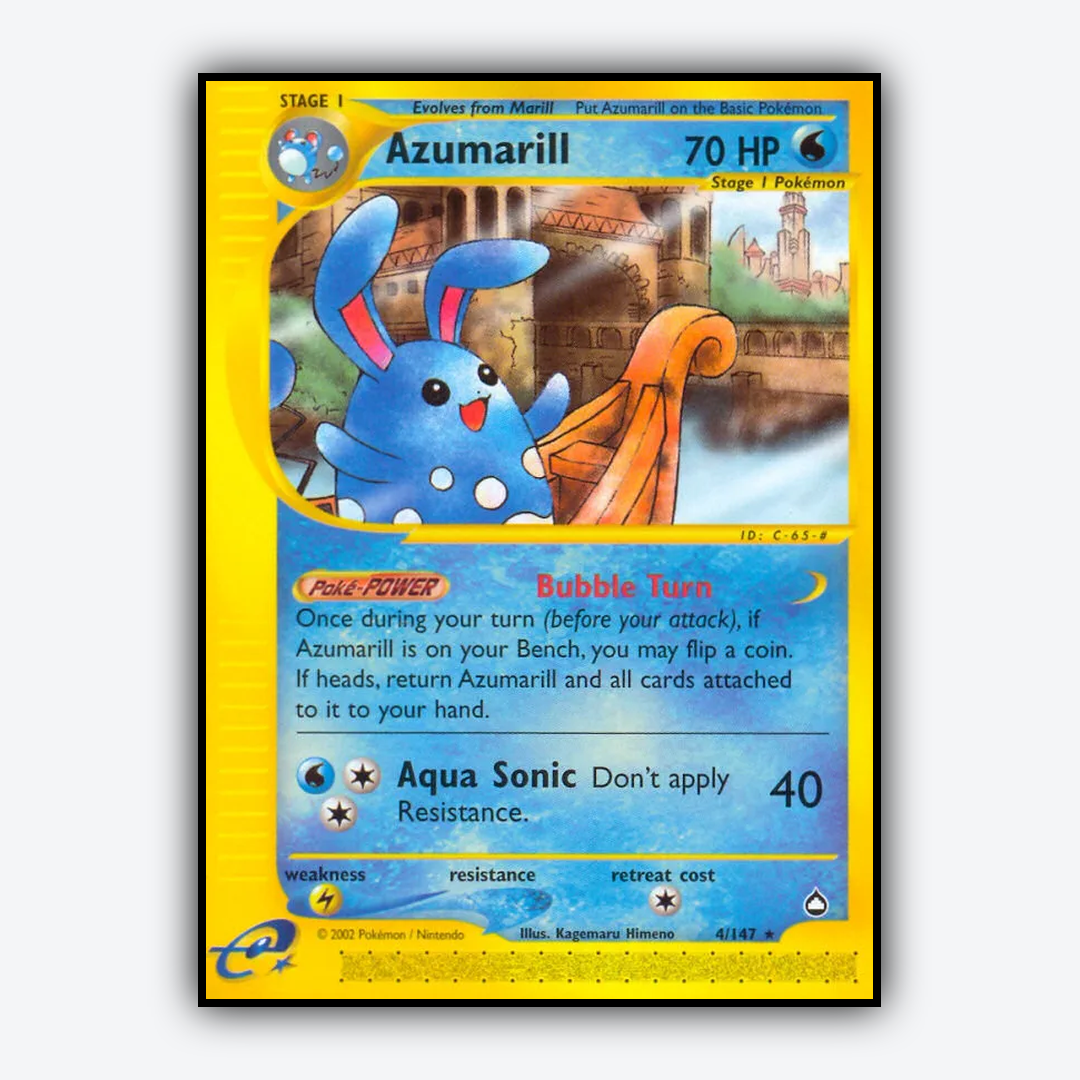 Azumarill 004/147 - Aquapolis Set - Card Rug