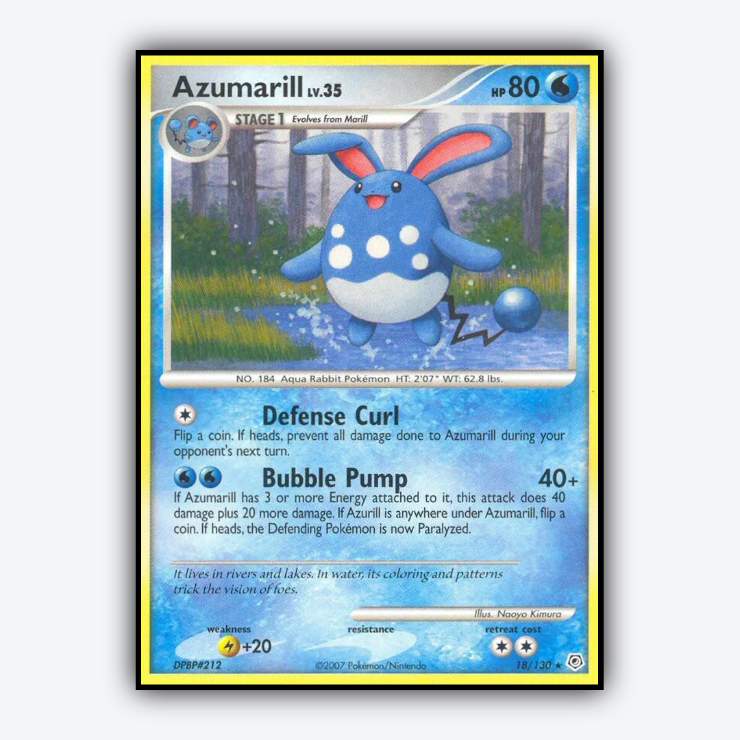 Azumarill 018/130 - Diamond & Pearl Set - Card Rug