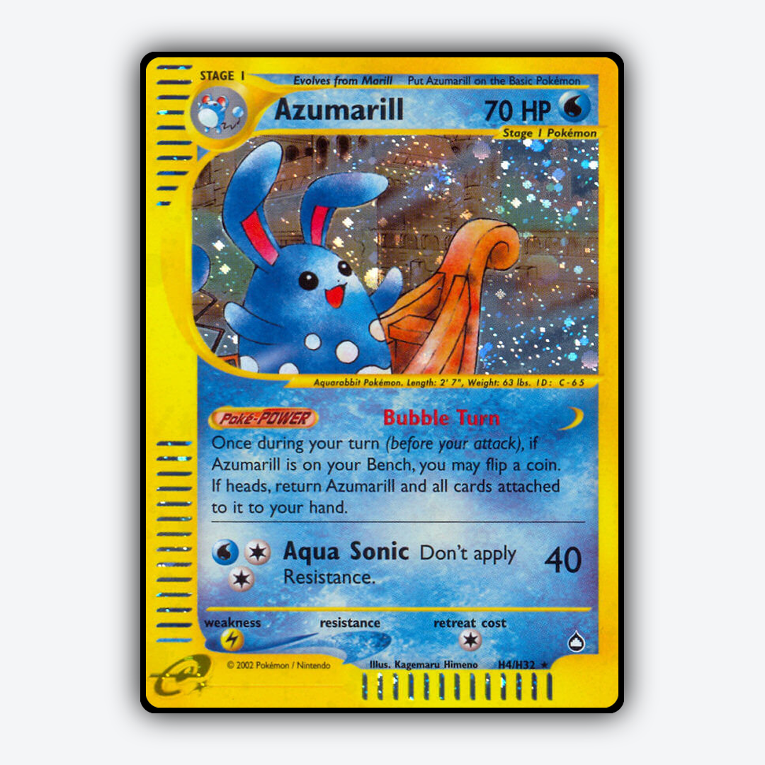Azumarill H004/147 - H004/147 Aquapolis Set - Card Rug