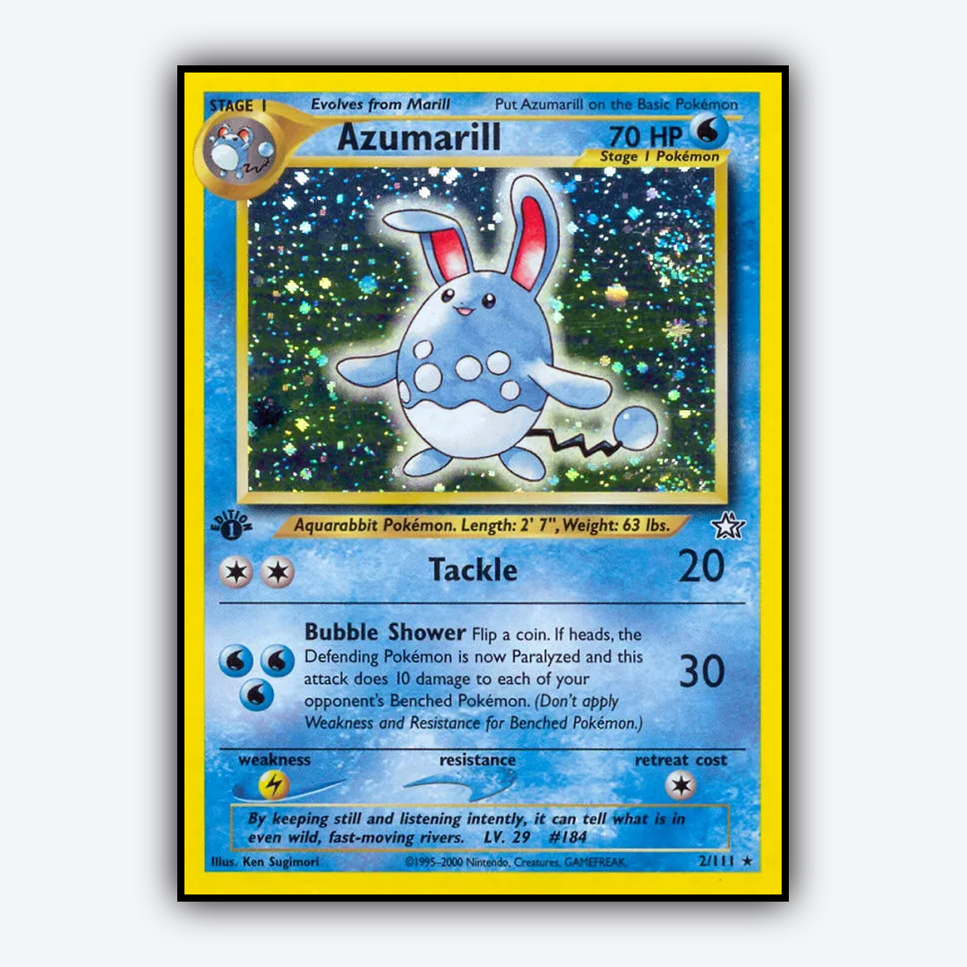 Azumarill 002/111 - Neo Genesis Set - Card Rug